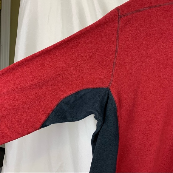 Columbia Fleece Half-Zip in Red & Black - Picture 3 of 7